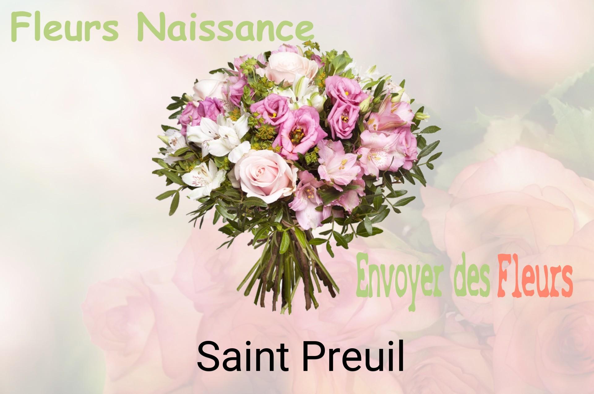 Bouquet de fleurs de naissance livré à Saint-Preuil